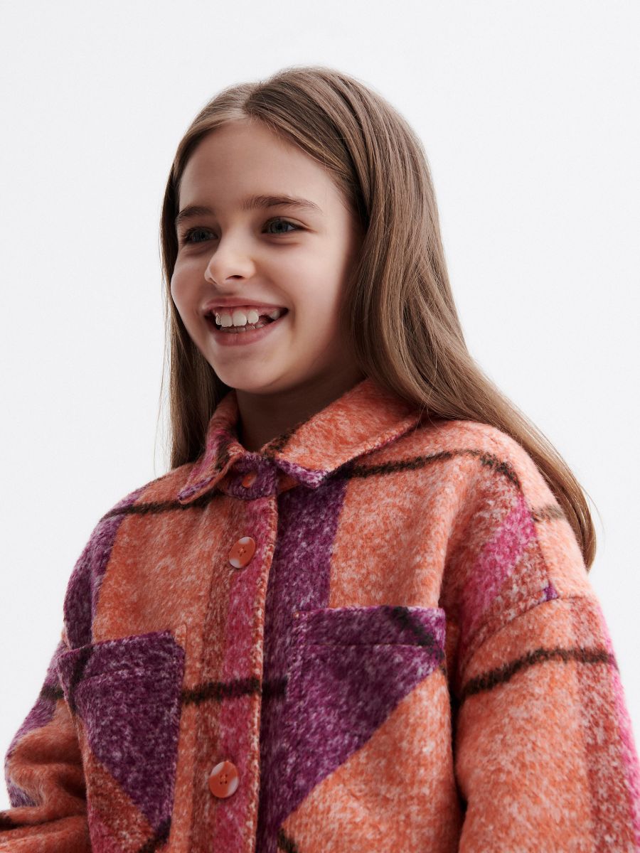 Check shacket - purple - RESERVED - 6