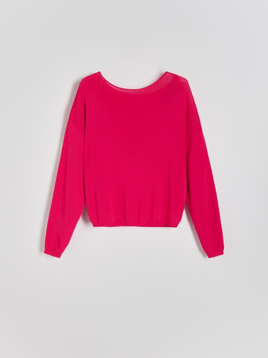 Maglione in misto viscosa - fucsia - RESERVED - 3