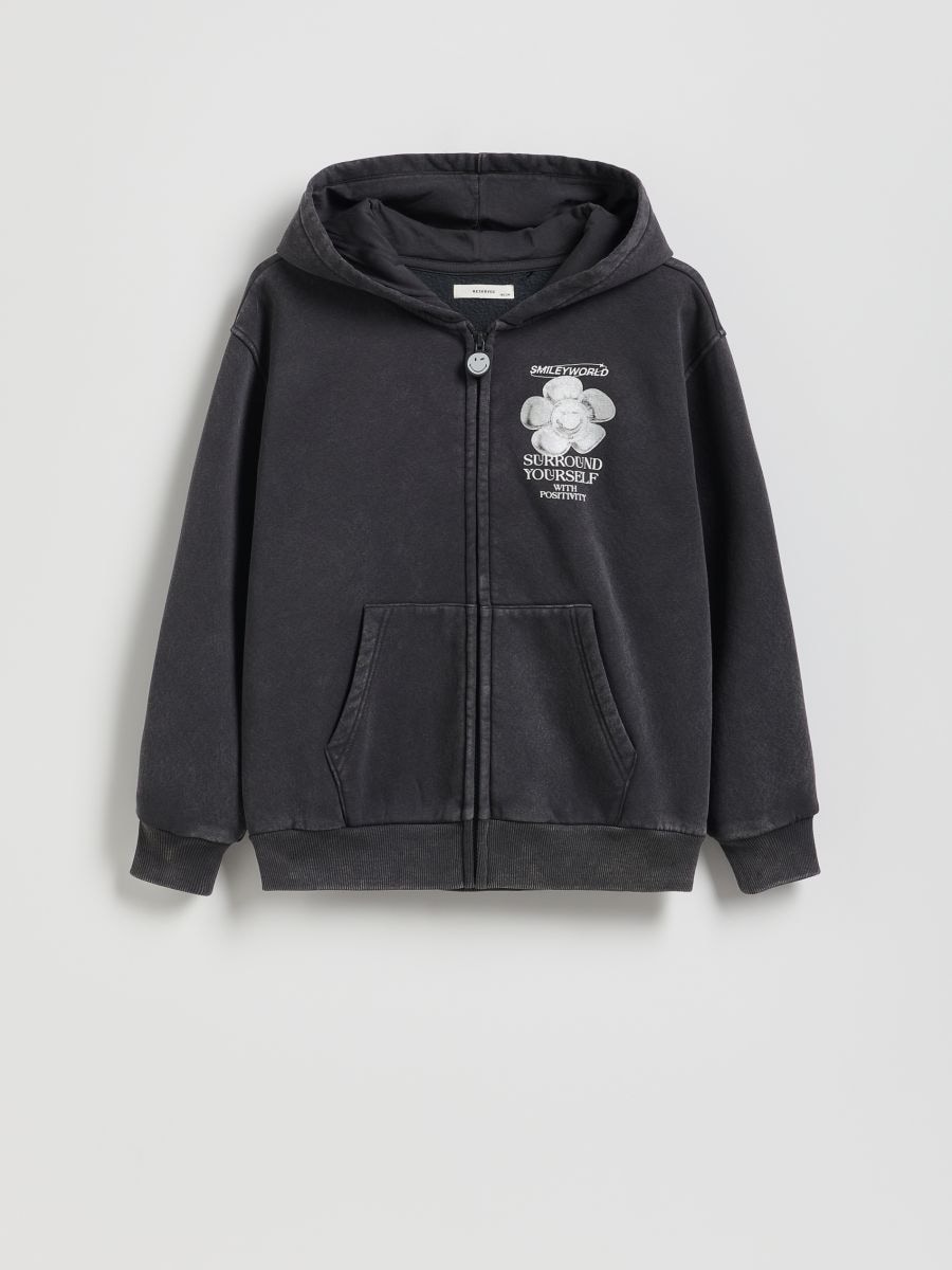 Sweatshirt SmileyWorld® - donkergrijs - RESERVED