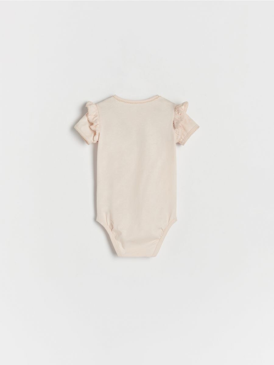 Bodysuit with ruffles - pastel pink - RESERVED - 2