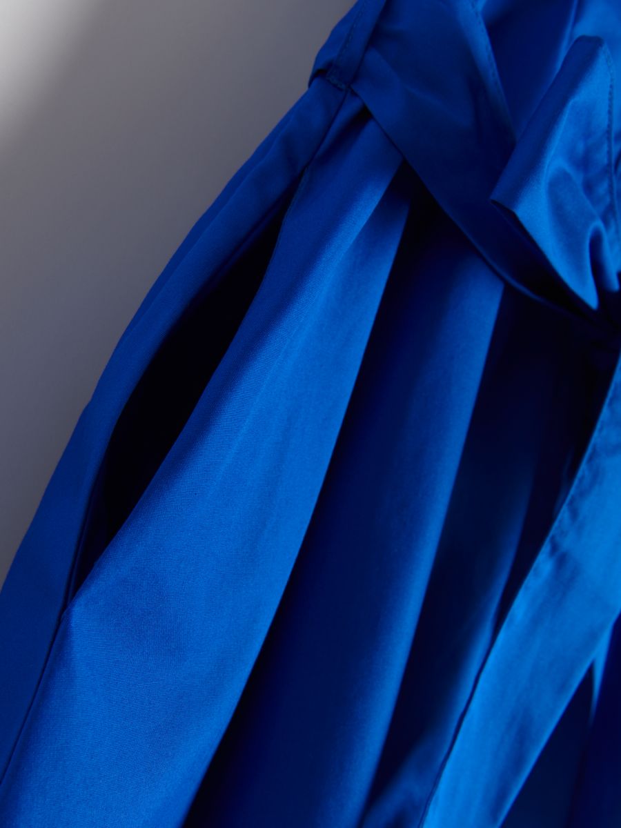 Kleid Aus Bio-Baumwolle - kobaltblau - RESERVED - 5
