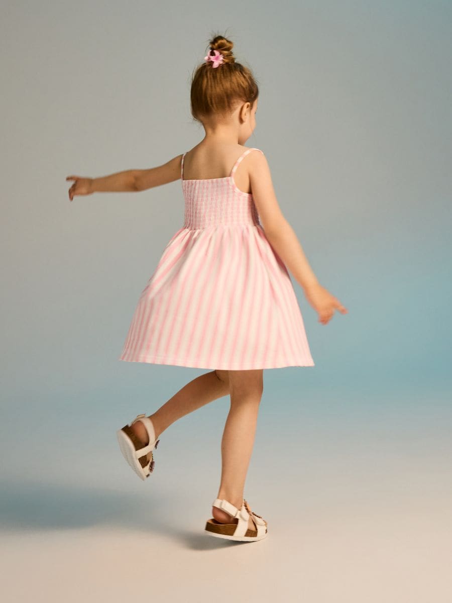 Stripe dress - pink - RESERVED