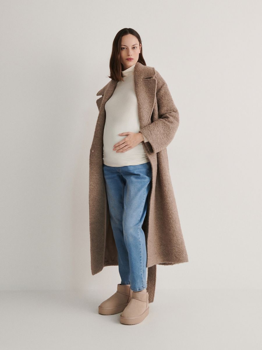 Turtleneck blouse - cream - RESERVED - 4
