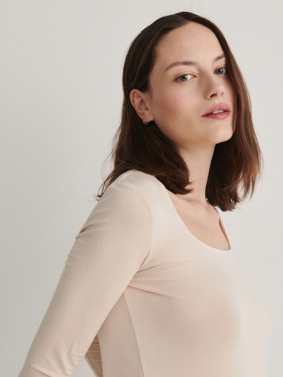 Modal top - nude - RESERVED - 3