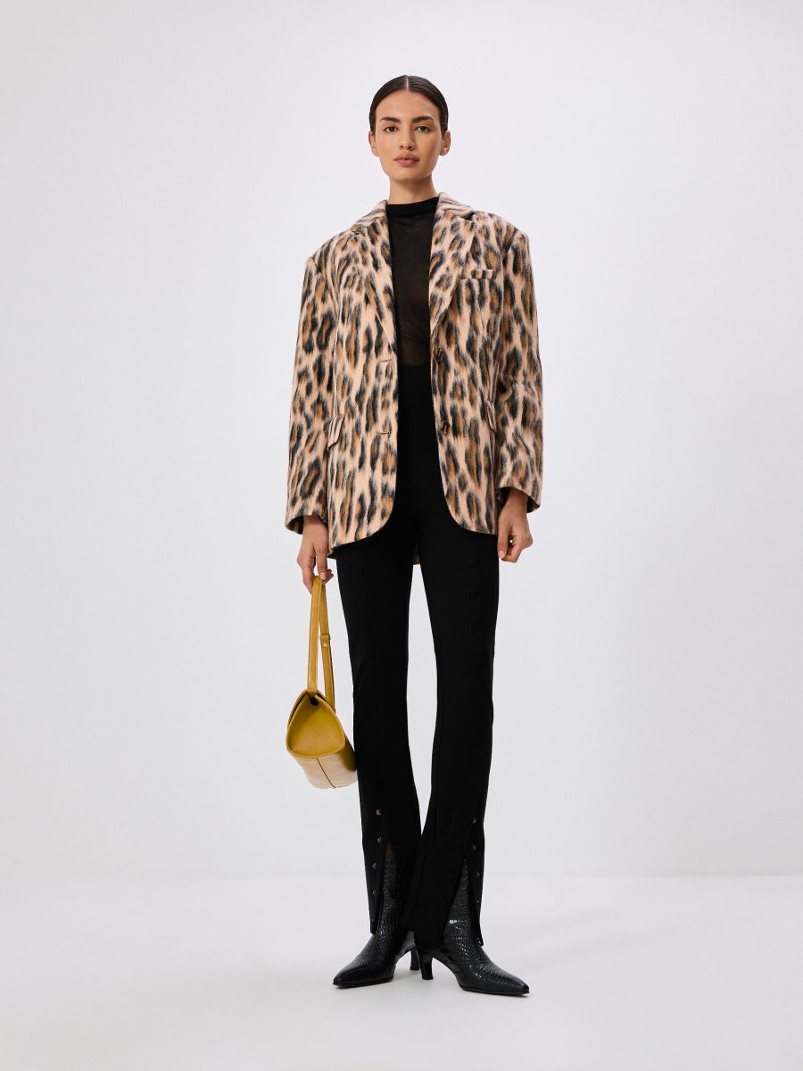 Blazer mit Animal Print Farbe bunt - RESERVED - 279CK-MLC