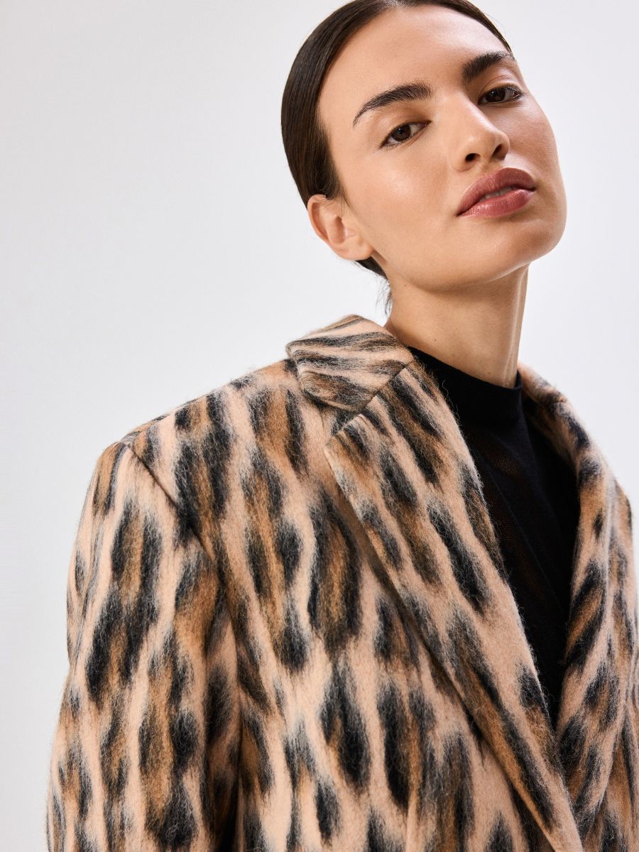 Blazer mit Animal Print Farbe bunt - RESERVED - 279CK-MLC