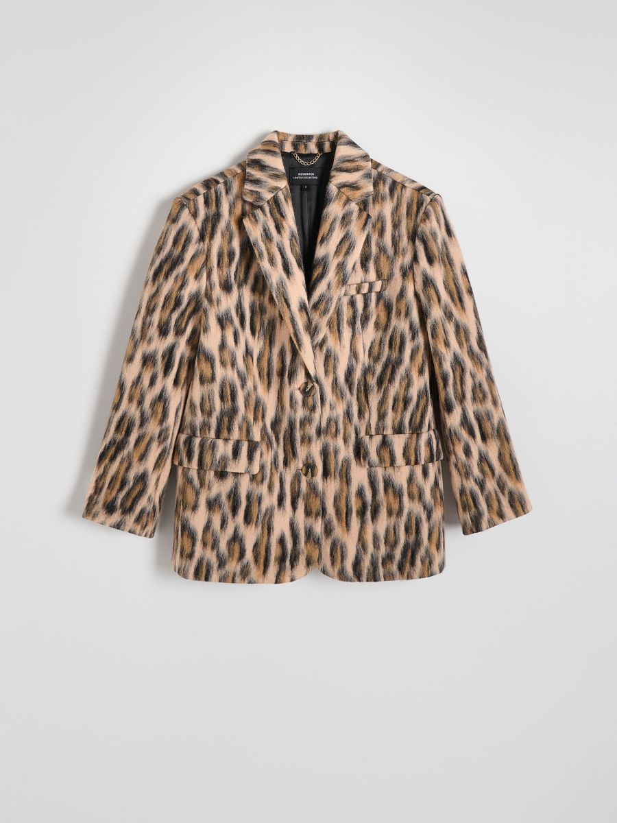 Blazer mit Animal Print Farbe bunt - RESERVED - 279CK-MLC