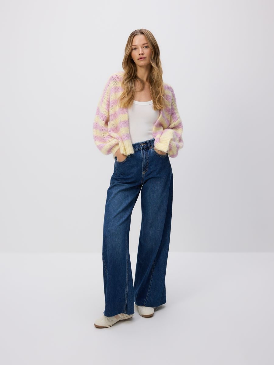 Stripe cardigan - multicolor - RESERVED