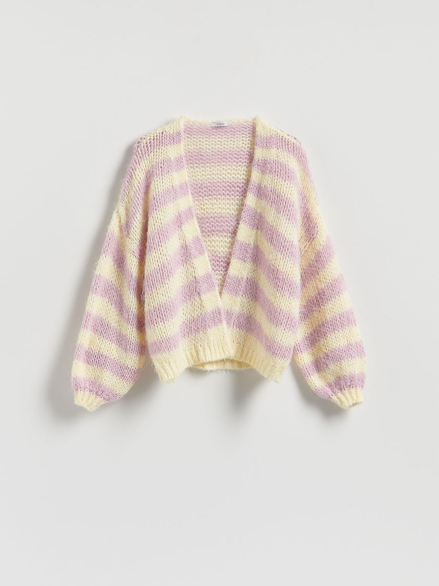 Stripe cardigan - multicolor - RESERVED