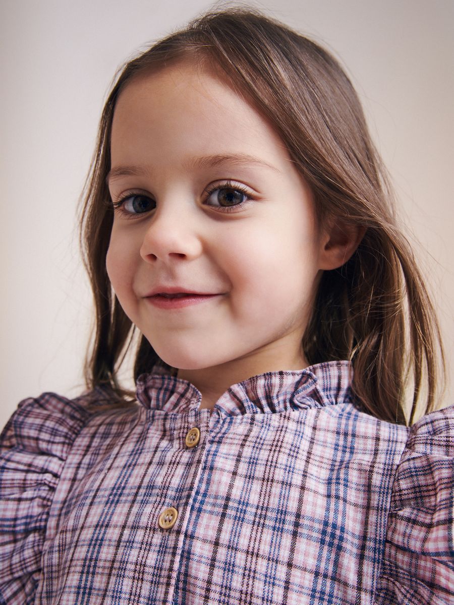 Dress with ruffle details - multicolor - RESERVED - 5