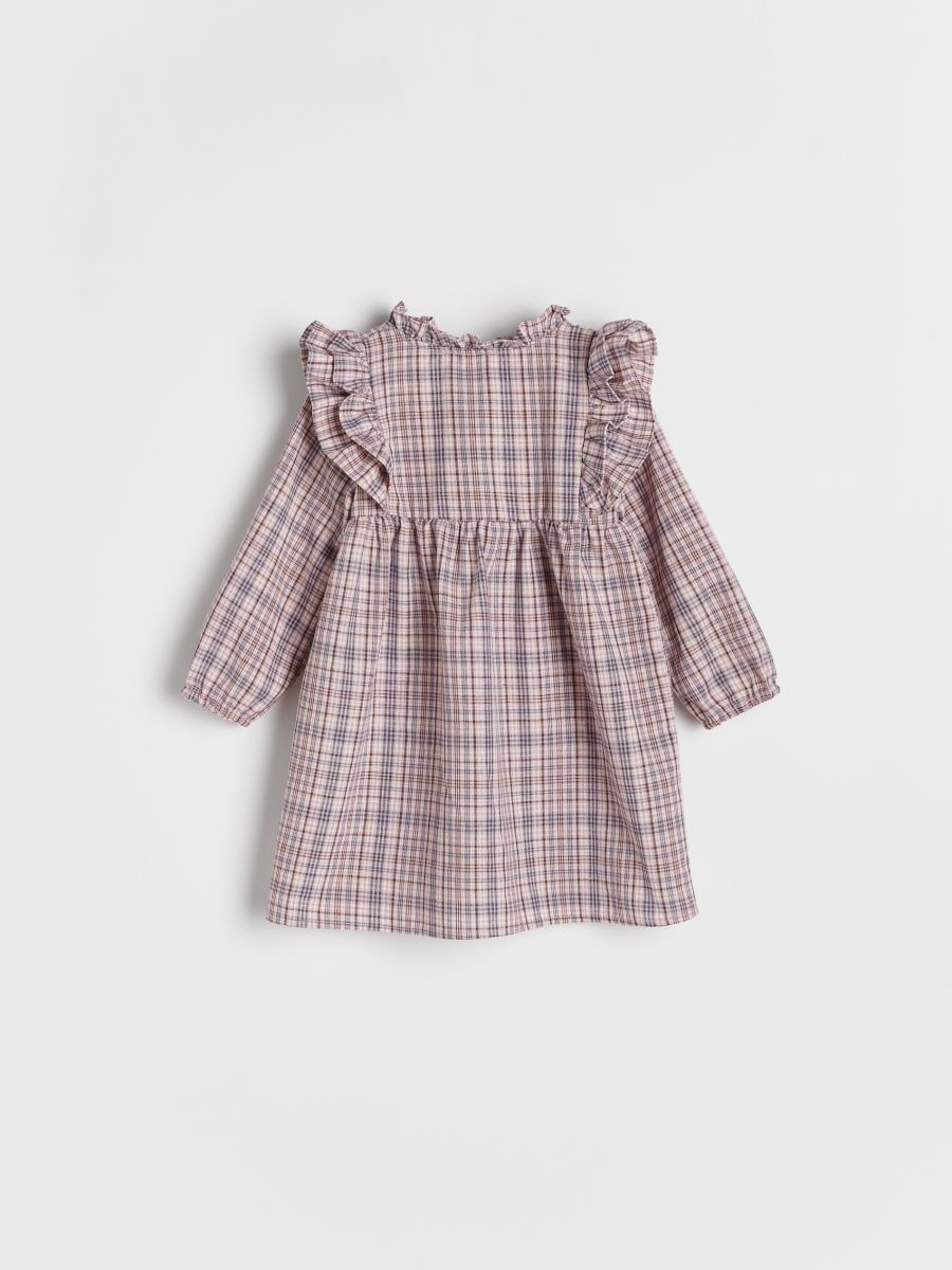 Dress with ruffle details - multicolor - RESERVED - 7