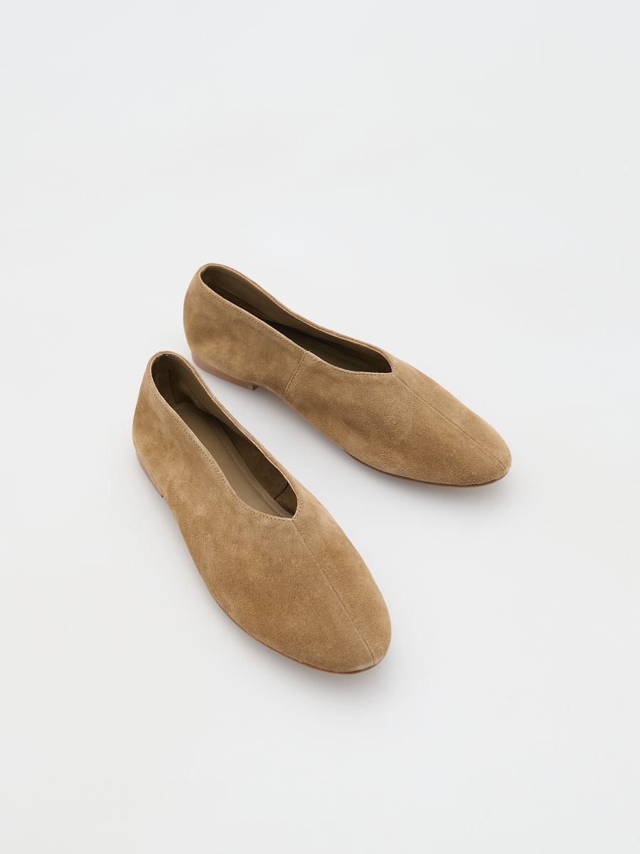 Suede ballerinas - golden brown - RESERVED - 3