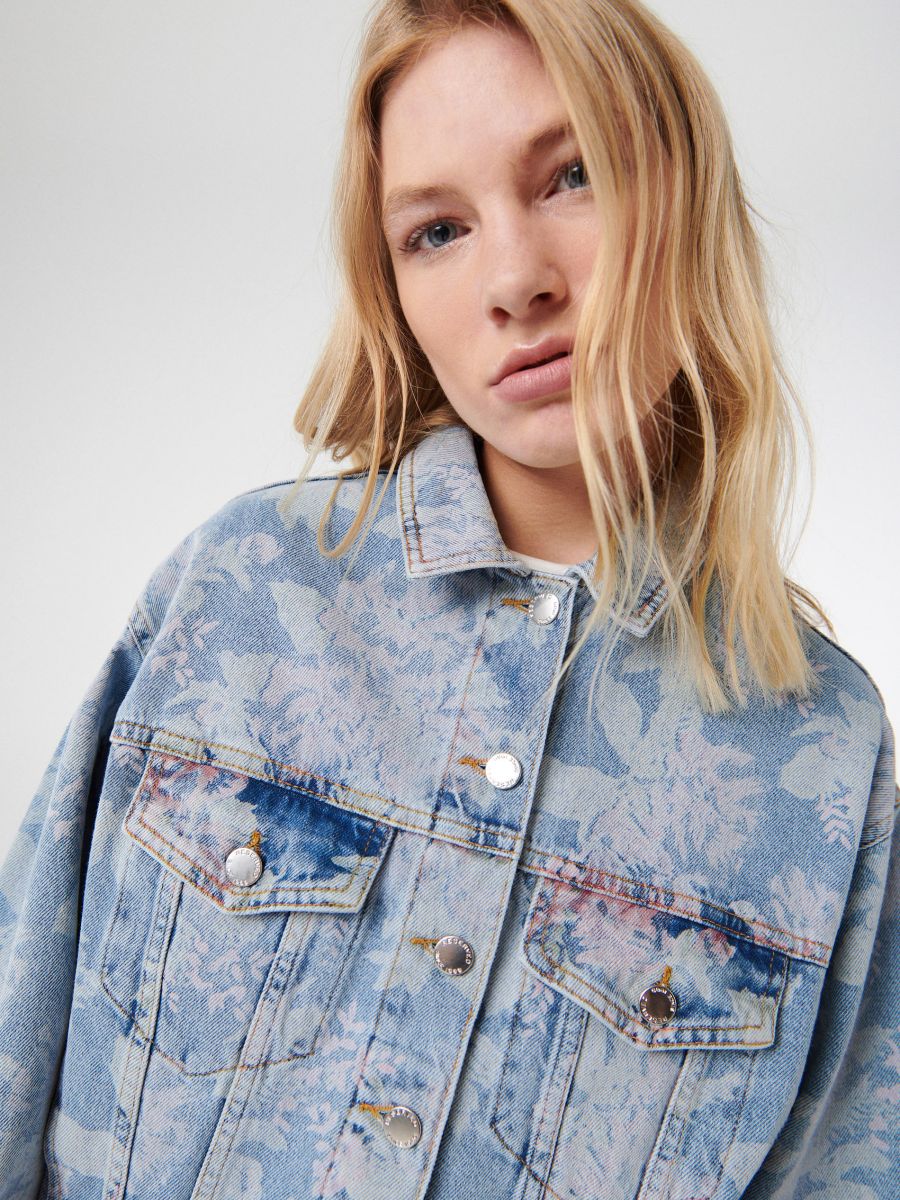 Geacă din denim, oversized - multicolor - RESERVED - 4