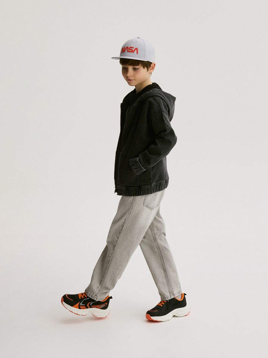 Felpa in jeans - nero - RESERVED - 8