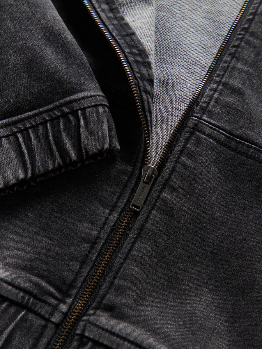 Felpa in jeans - nero - RESERVED - 3