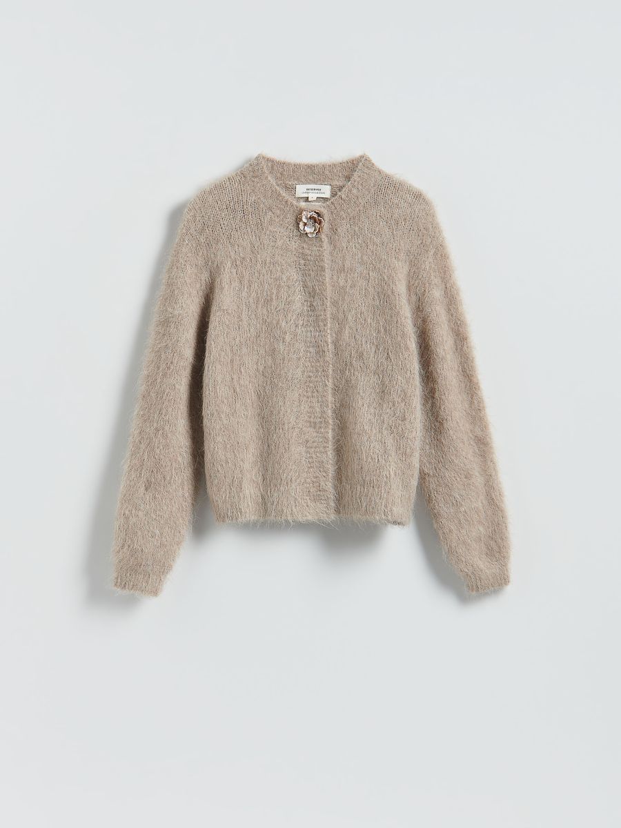 Alpaca wool rich jumper - beige - RESERVED
