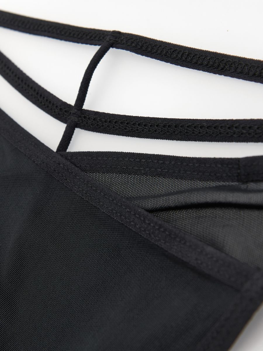 Semi-transparent thong - black - RESERVED - 6