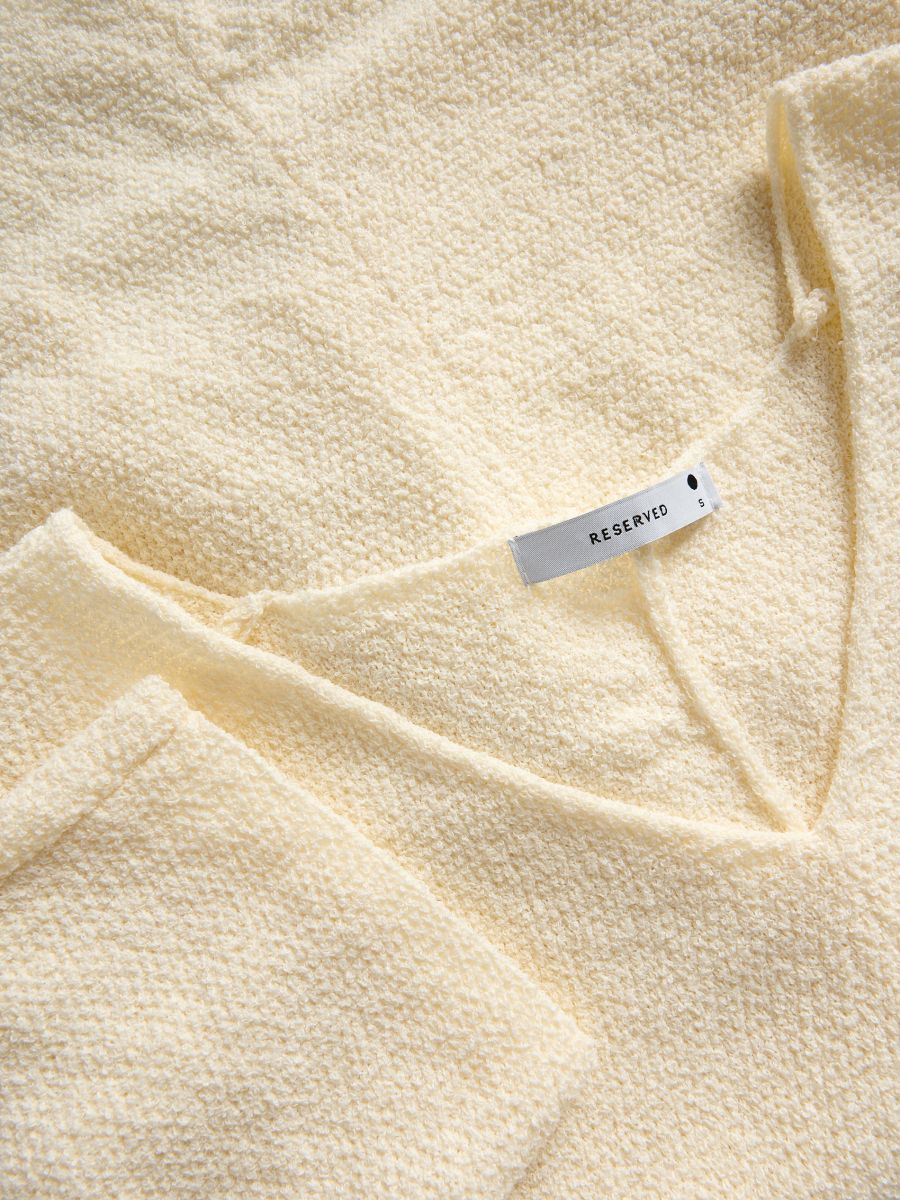 Jumper in textured knit - nude - RESERVED - 6