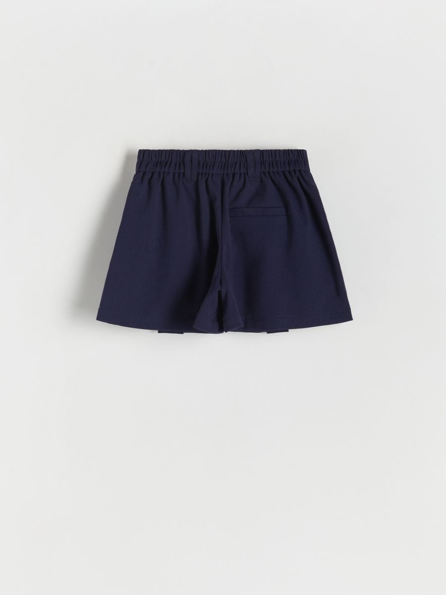 Pleated shorts - navy - RESERVED - 4