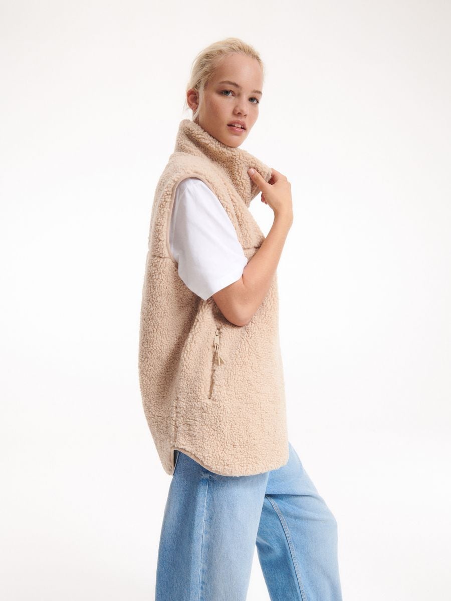 Damen weste - beige - RESERVED - 4