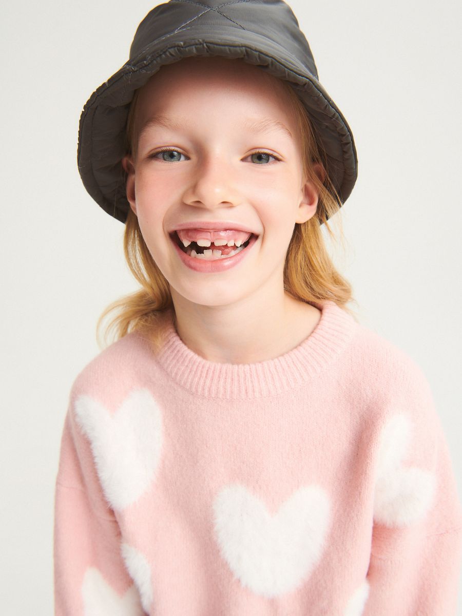 Heart pattern jumper - pink - RESERVED - 5