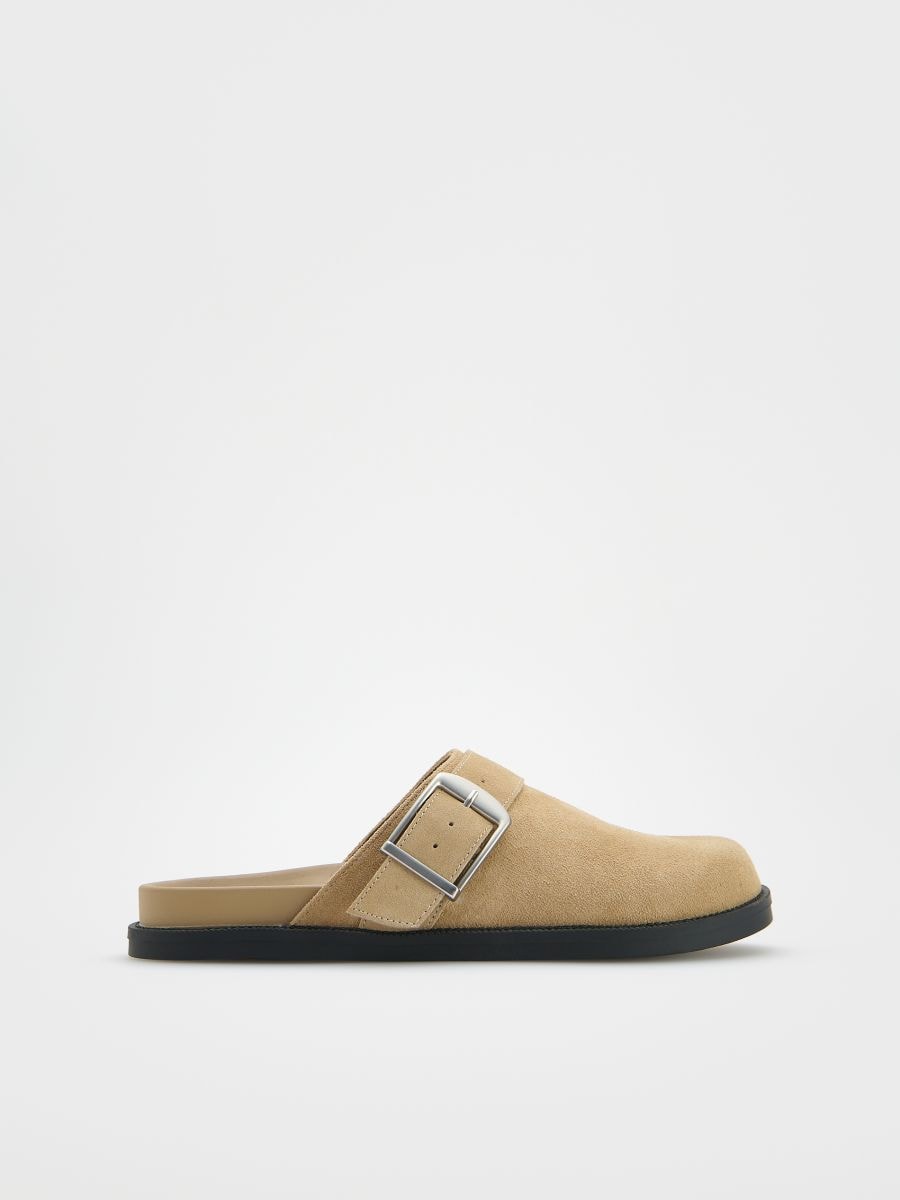 Mules i läder - BEIGE - RESERVED - 2