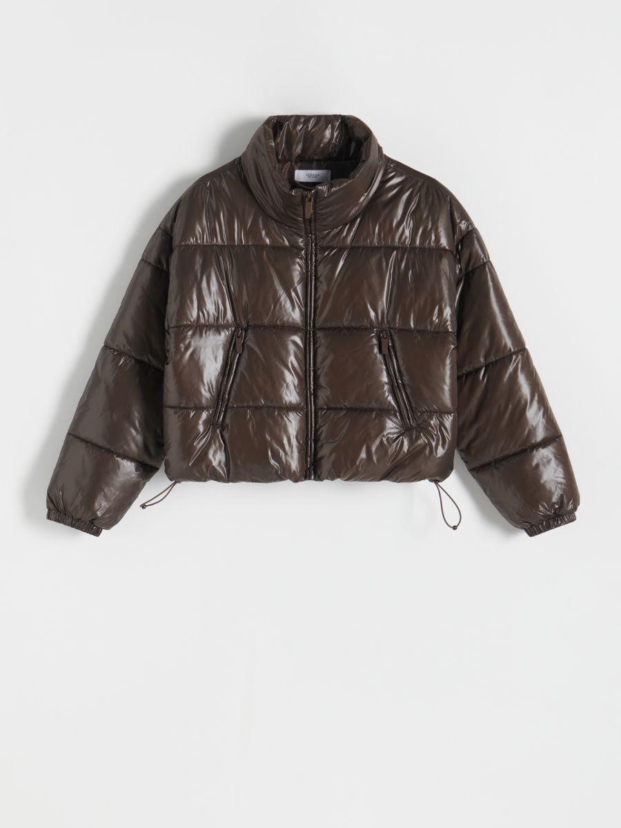 Quilted jacket - dark brown - RESERVED - 5