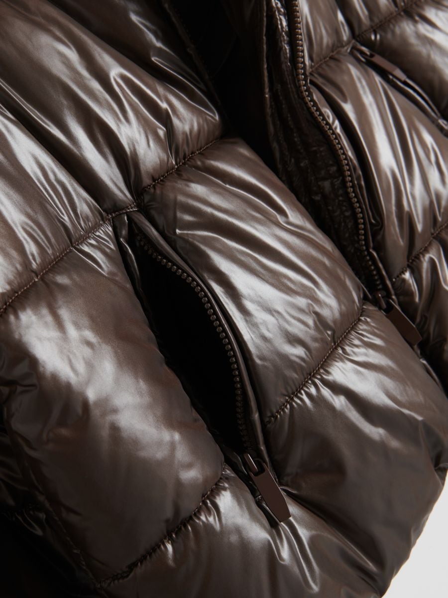 Quilted jacket - dark brown - RESERVED - 6