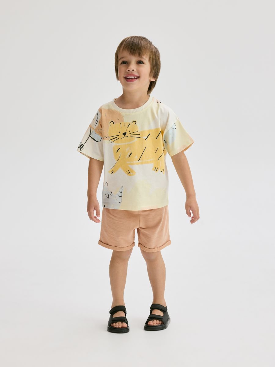 Ensemble en coton majoritaire - crème - RESERVED - 4