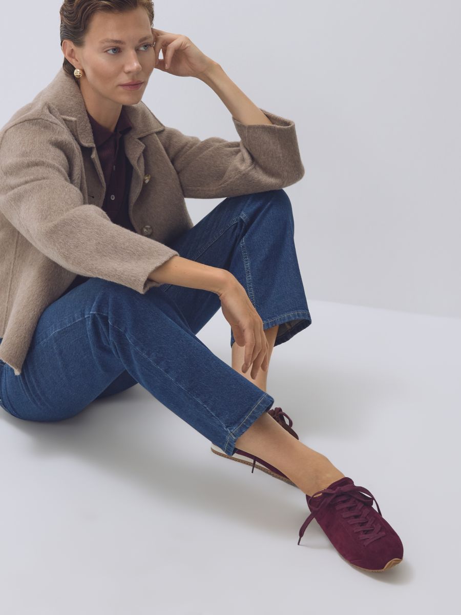Suede sneakers - mahogany - RESERVED