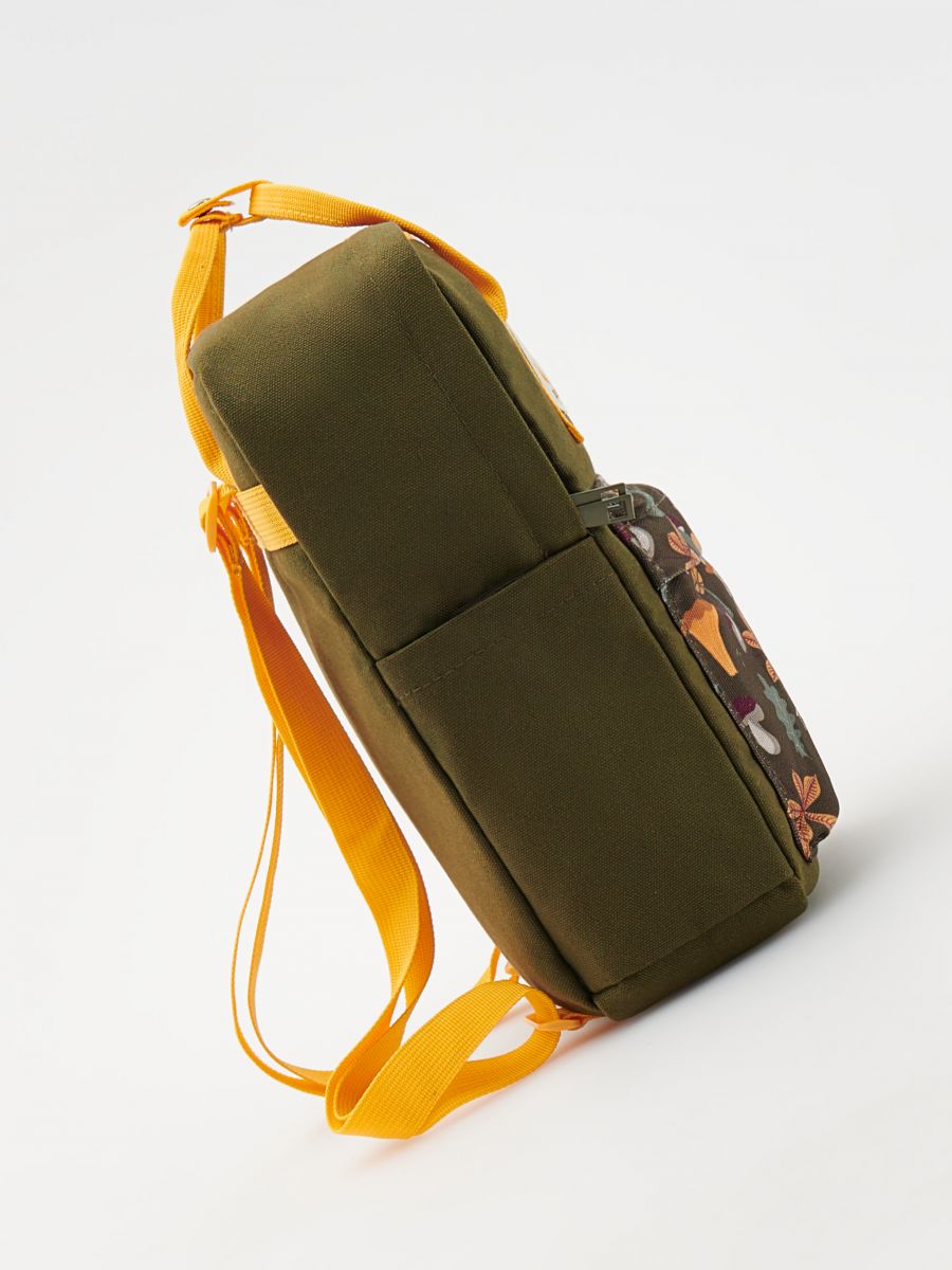 Backpack with forest motif - dark green - RESERVED - 4