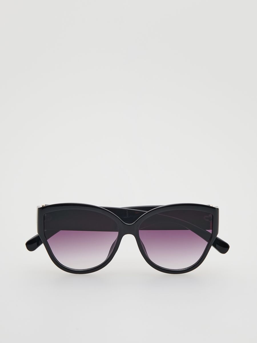Weiße Vintage Sonnenbrille Damen Accessoires Sonnenbrillen Reserved Sonnenbrillen 