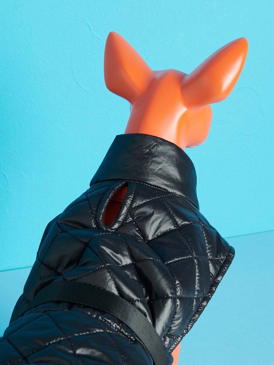 Gestepptes Hundekostüm - schwarz - RESERVED - 4