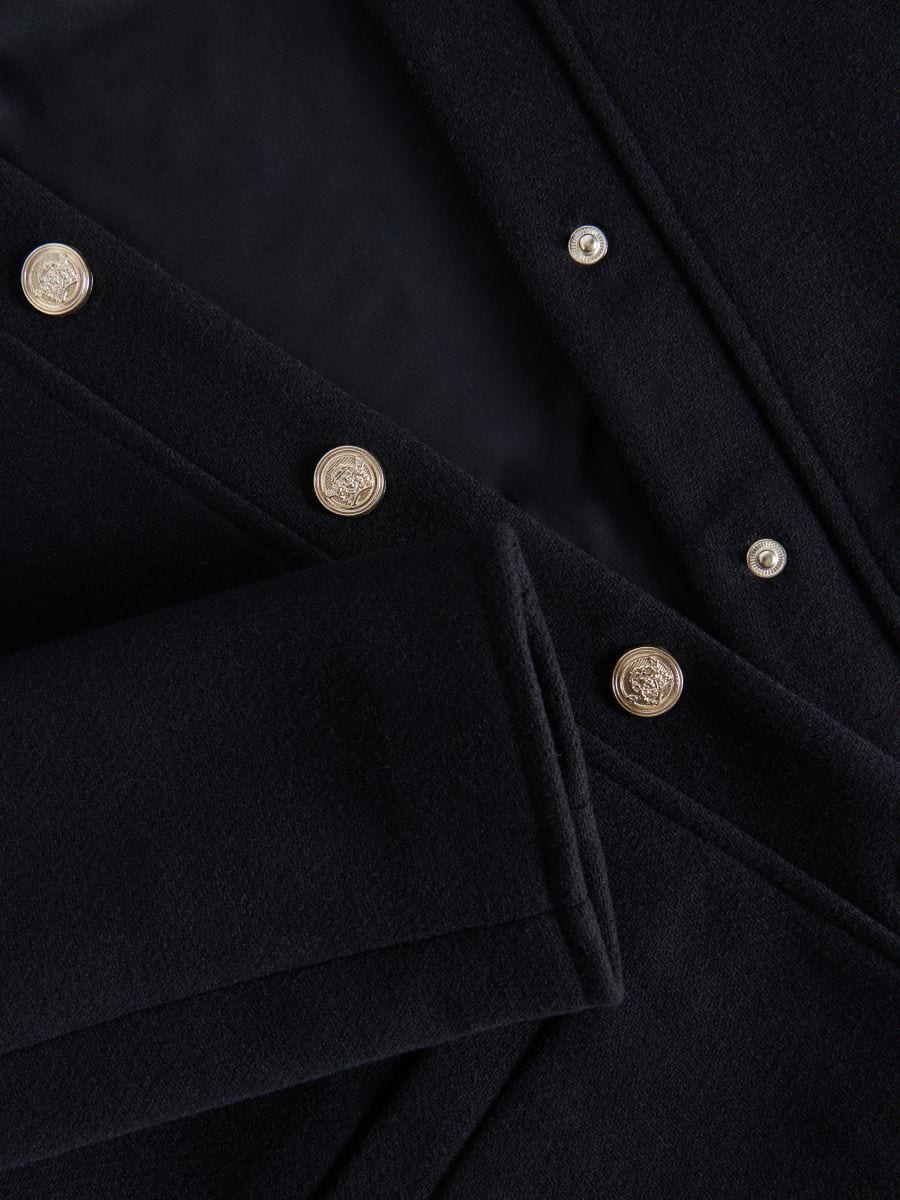 Wool blend bomber jacket - navy - RESERVED - 5
