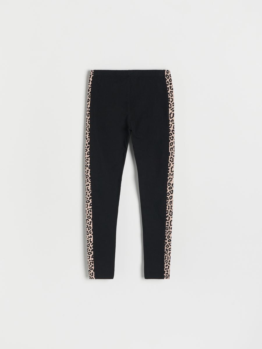 Leggings with side stripes - black - RESERVED - 3