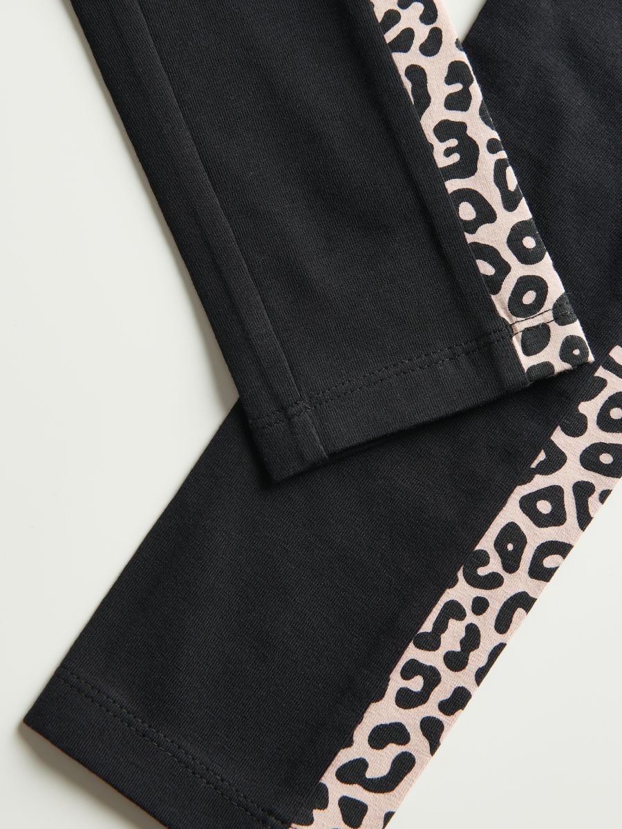 Leggings with side stripes - black - RESERVED - 6