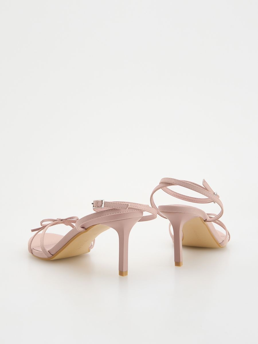 Sandals with bow - pink - RESERVED - 3