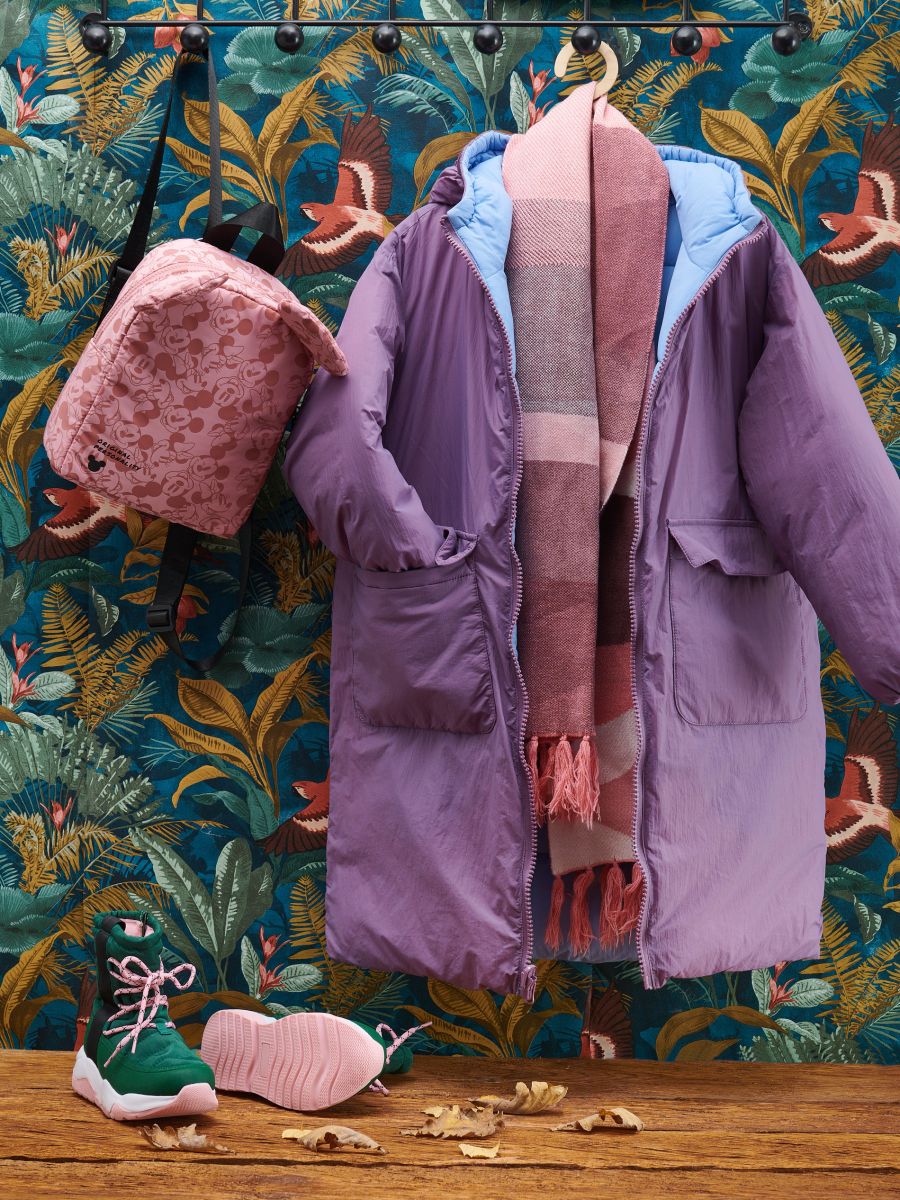Cappotto reversibile con cappuccio - viola acciaio - RESERVED - 8