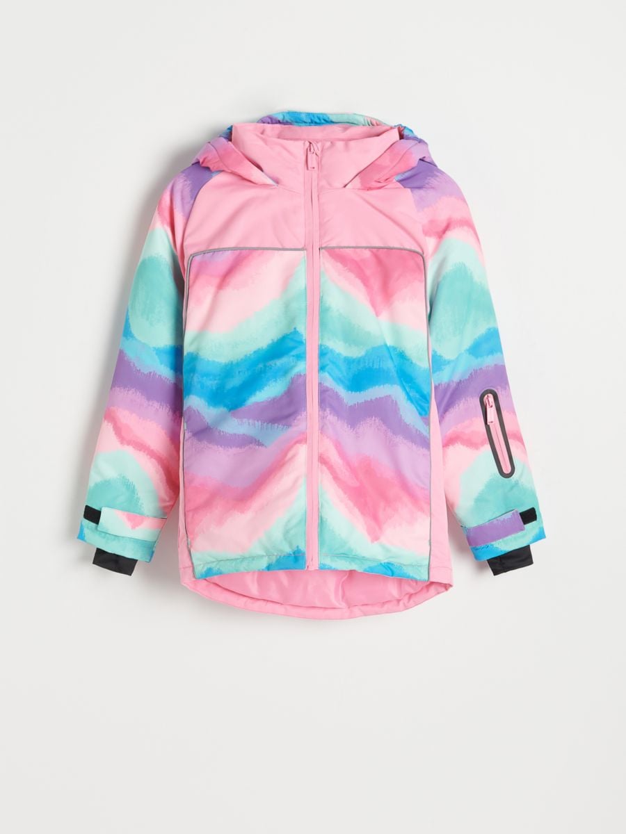 Multicoloured jacket with hood - multicolor - RESERVED - 4