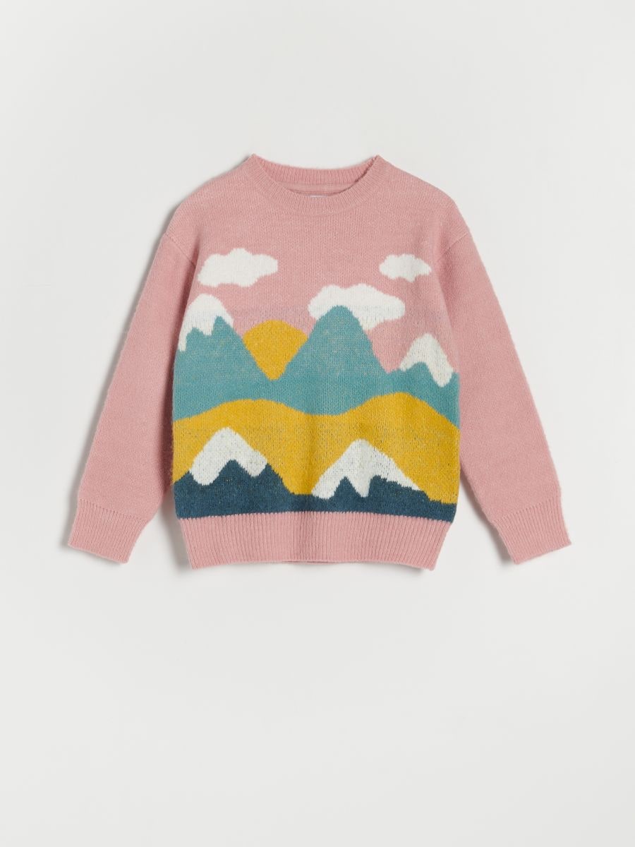 Multicoloured pattern jumper - rose - RESERVED - 3