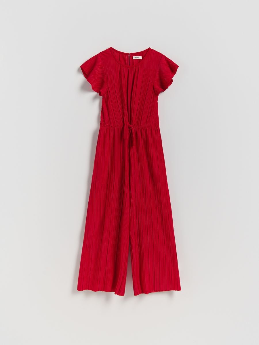 Ромпер з текстурованої тканини - червоний - RESERVED