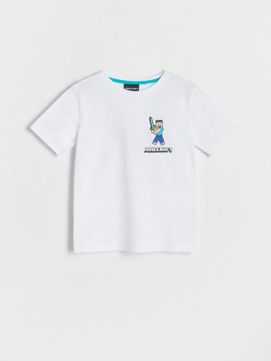 T-shirt oversize Minecraft - bianco - RESERVED