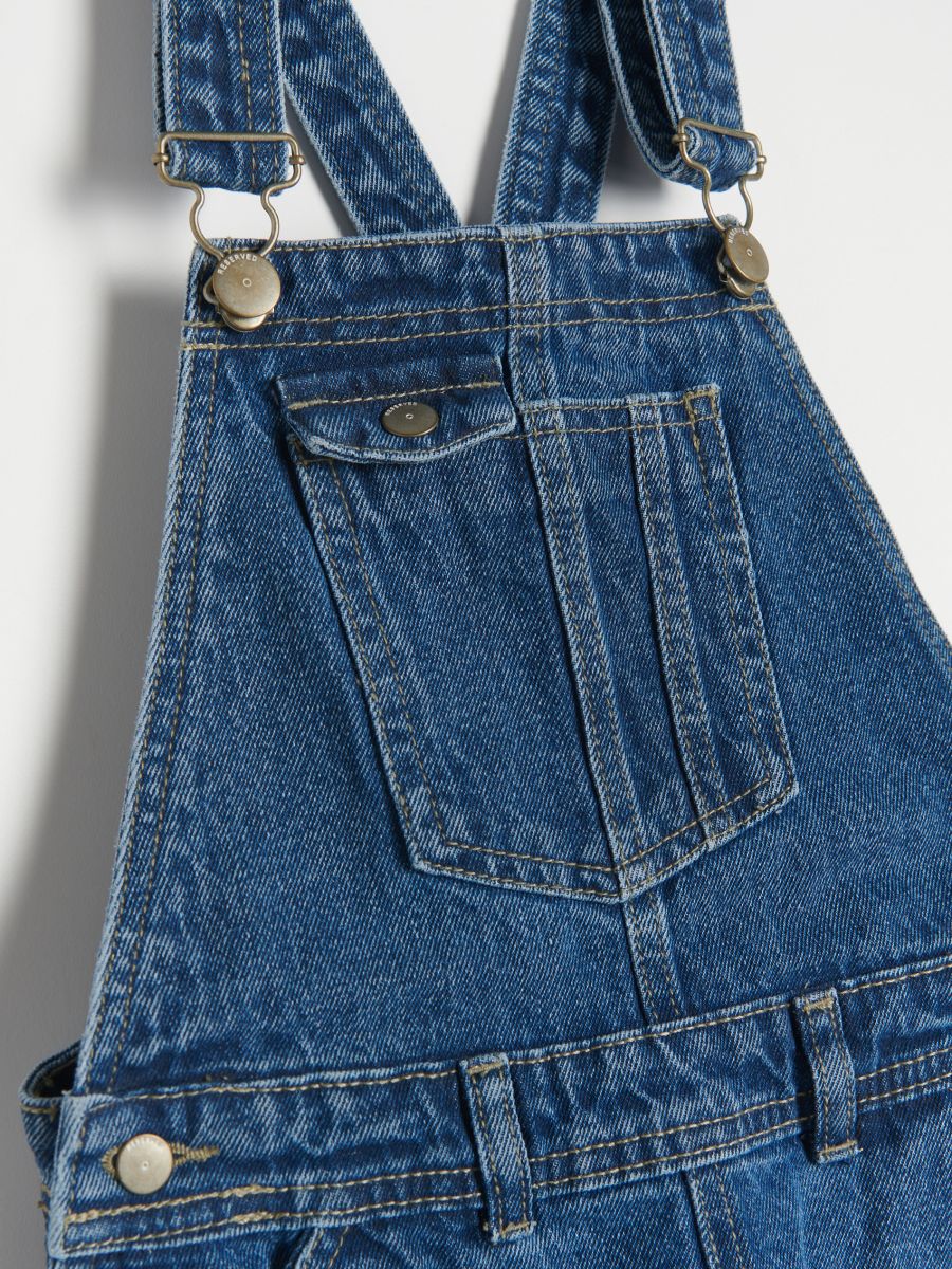 Denim dungaree skirt Color blue jeans - RESERVED - 3116S-55J