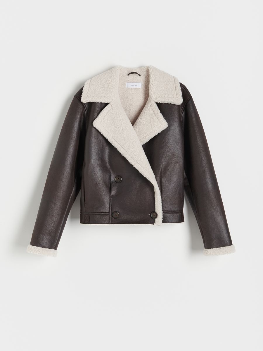LADIES` OUTER JACKET - tumepruun - RESERVED - 4