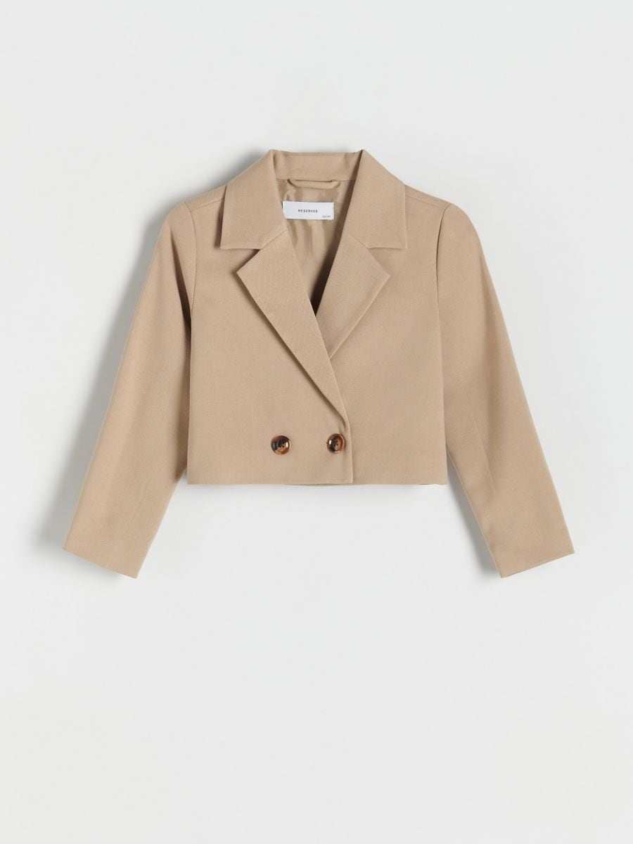 Veste courte beige sale