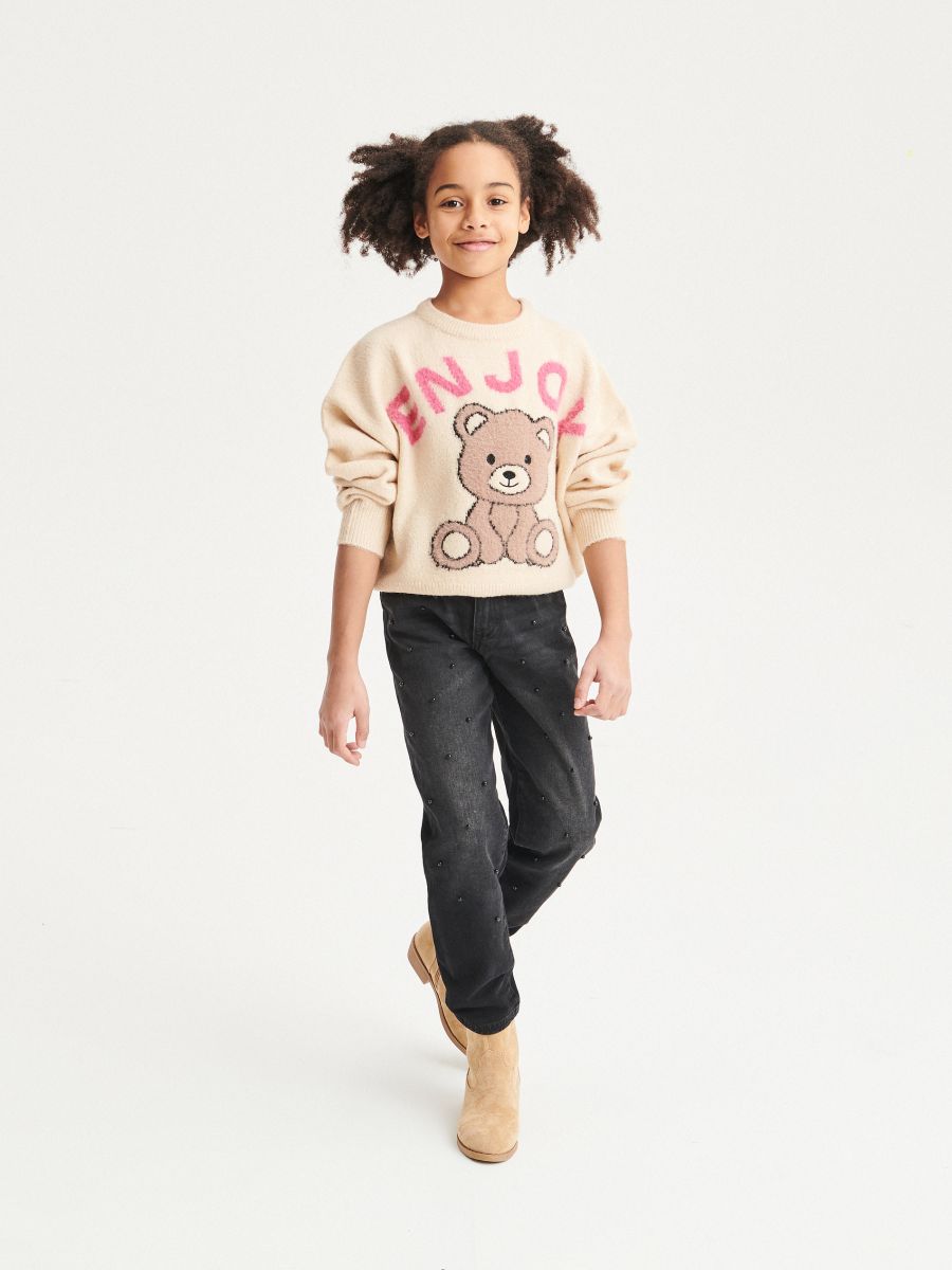 Jumper with bear motif - multicolor - RESERVED - 4