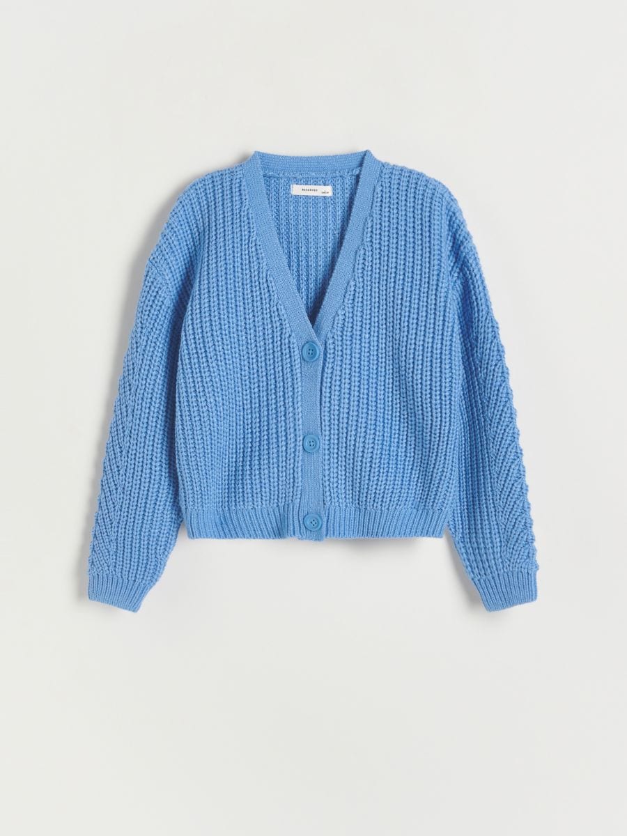 Cardigan with buttons - blue - RESERVED - 2