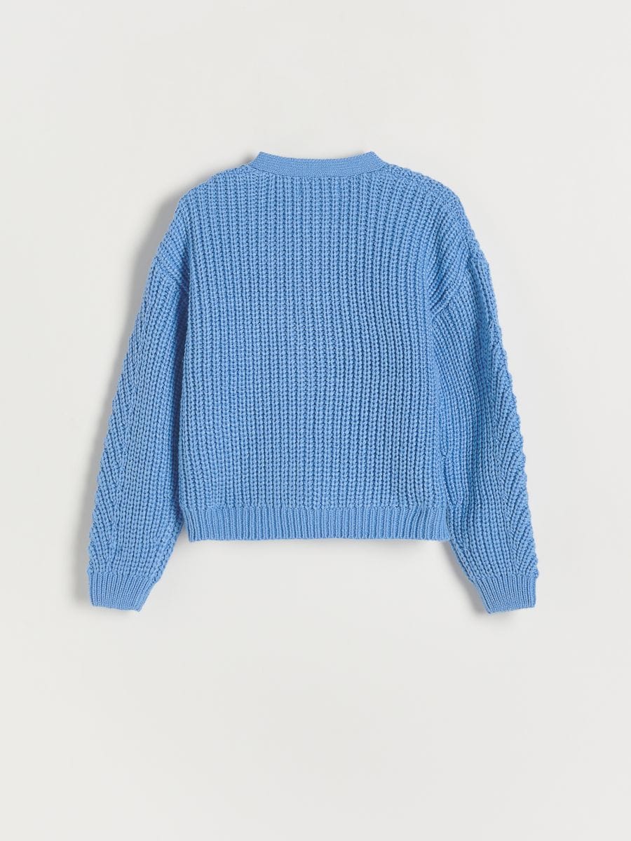Cardigan with buttons - blue - RESERVED - 5