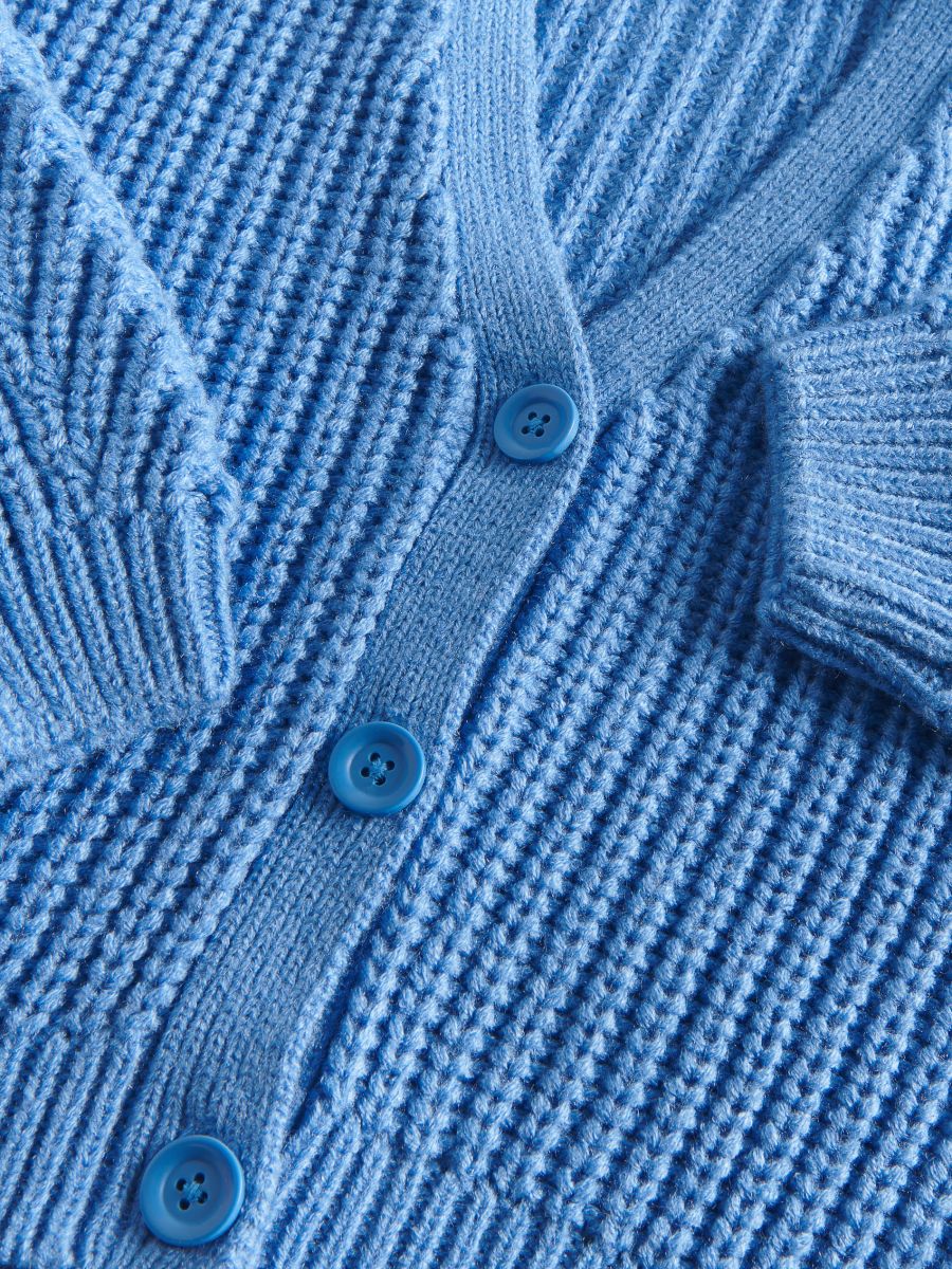 Cardigan with buttons - blue - RESERVED - 4