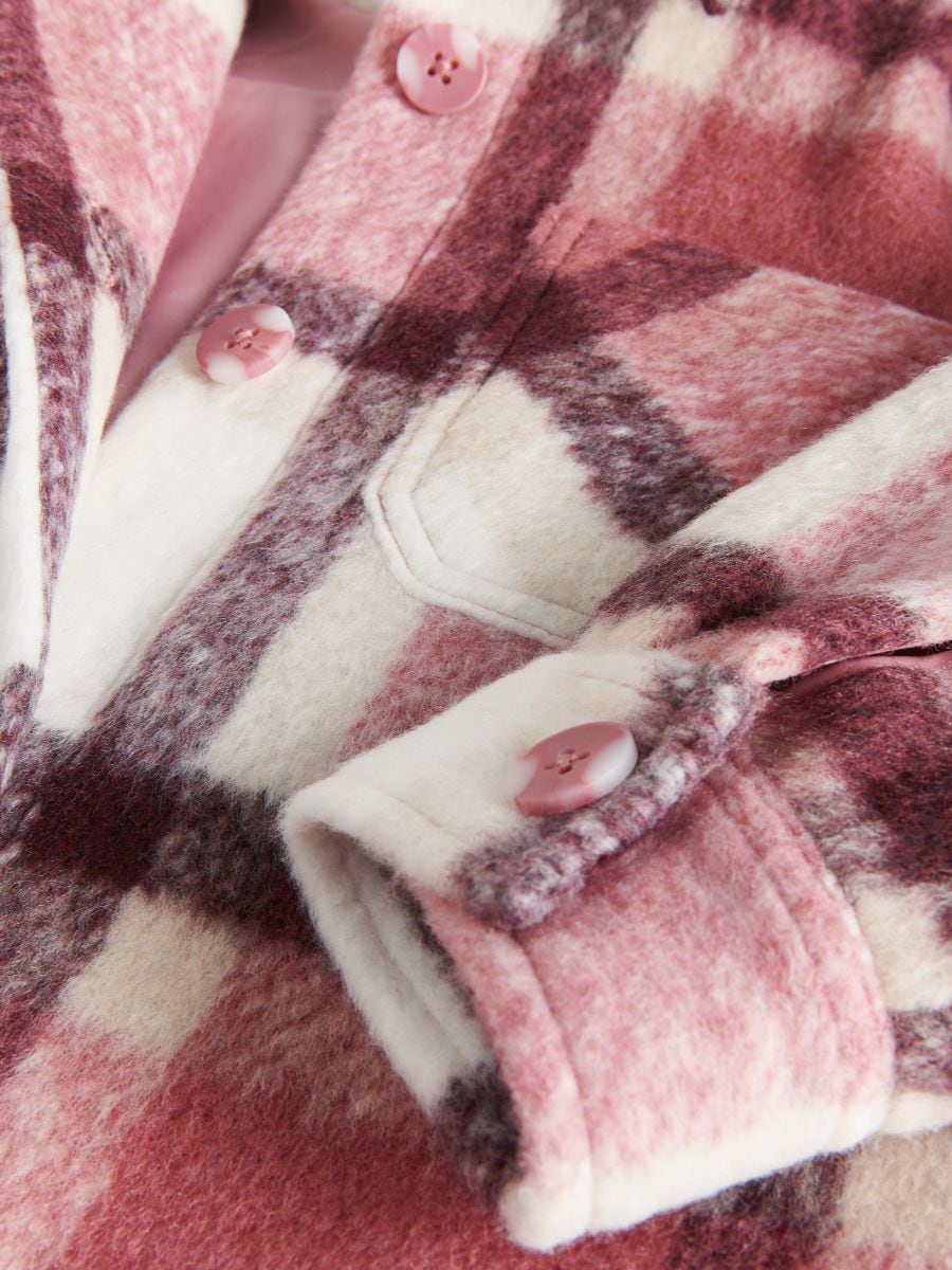 Check shacket - pastel pink - RESERVED - 3